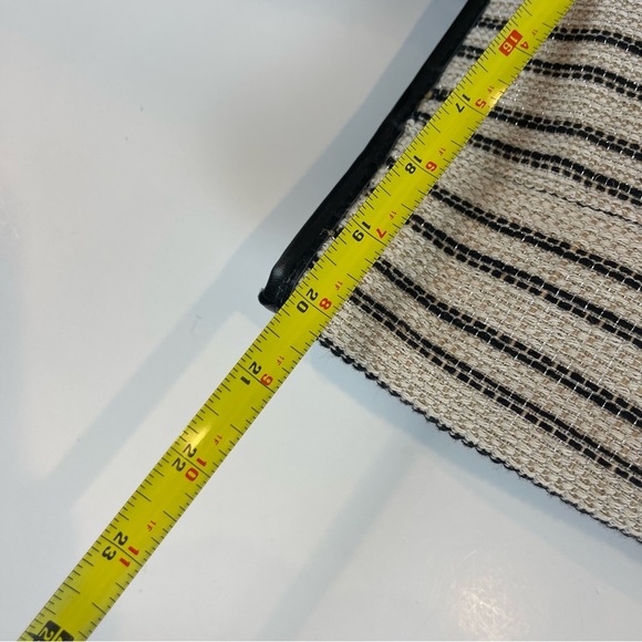 Lancôme Tote Bag Woven Striped Oversized Unstructured - Picture 11 of 16